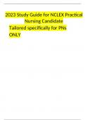 2023 Study Guide for NCLEX Practical Nursing Candidate Tailored specifically for PNs ONLY