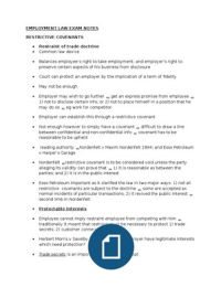 Employment Law LLB