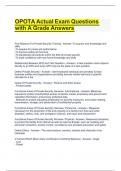 OPOTA Actual Exam Questions with A Grade Answers.docx