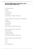 APCO EMD Exam Questions and Answers(SCORED A+)