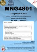 MNG4801 Assignment 2 (COMPLETE ANSWERS) 2024 (276844) - 19 July 2024