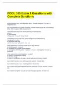PCOL 355 Exam 1 Questions with Complete Solutions.docx