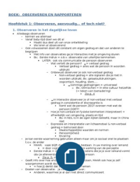 Volledige samenvatting basisvaardigheden interview en observatie