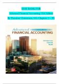 Test Bank for Advanced Financial Accounting 13th Edition By Theodore Christensen, Complete All Chapters 1-20 | Newest Version.