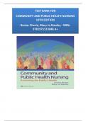 TEST BANK FOR COMMUNITY AND PUBLIC HEALTH NURSING  10TH EDITION Rector Cherie, Mary Jo Stanley - ISBN:  9781975123048 A+