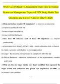 WGU C232 Objective Assessment Exam Intro to Human Resources Management Expected 2024 Study Guide Test Questions and Answers (2024 / 2025) (Verified Answers)