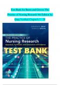 Test Bank for Burns and Groves The Practice of Nursing Research 9th Edition by Gray, Chapters 1 - 29 (100% Verified by Experts)