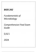(Chamberlain) BIOS-242 Fundamentals of Microbiology Comprehensive Final Exam Guide Q & S