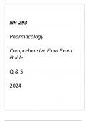 (Chamberlain) NR-293 Pharmacology Comprehensive Final Exam Guide Q & S 2024