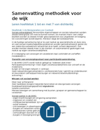 Methodiek voor de wijk 