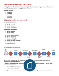 Nieuwe producten en diensten bedenken - H1 t/m H8