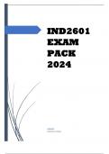 IND2601 EXAM PACK 2024