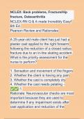 NCLEX_ Back problems, Fracture_Hip fracture, Osteoarthritis 6th Ed Questions with Explanations