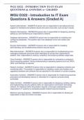 WGU D322 - INTRODUCTION TO IT EXAM QUESTIONS & ANSWERS A+ GRADED