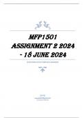 MFP1501 Assignment 2 2024 - 18 June 2024