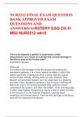 NUR2212 FINAL EXAM QUESTION BANK APPROVED EXAM QUESTIONS AND ANSWERS//MASTERY EAQ CH 41 MS2 NUR2212 wk10                The nurse expects a patient to experience which phenomenon as a result of a stroke that caused damage to the Broca area of the frontal 