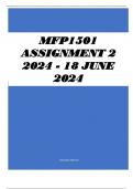 MFP1501 Assignment 2 2024 - 18 June 2024