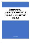 MIP2601 Assignment 2 2024 - 12 June 2024