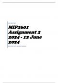 MIP2601 Assignment 2 2024 - 12 June 2024