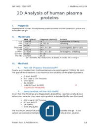 Protocol 2D gelelectrophoresis