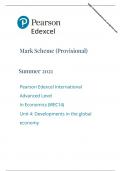 Pearson Edexcel International Advanced Level In Economics (WEC14) Unit 4: Developments in the global economy