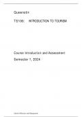  TS106:	INTRODUCTION TO TOURISM        Course Introduction and Assessment Semester 1, 2024