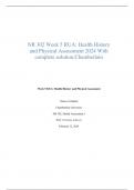  NR 302 Week 5 RUA: Health History and Physical Assessment 2024 With complete solution;Chamberlain