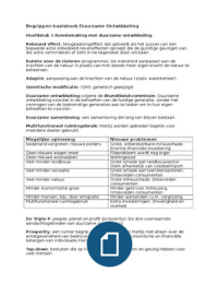Basisboek Duurzame Ontwikkeling H1234