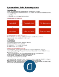 Samenvatting lesstof Forensische sporenleer 