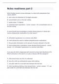 Nclex readiness part 2 Question and answers  rated A+ 