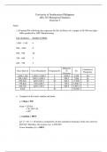 Solve for Mean, Median, Mode and Standard Deviation