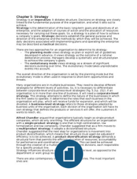 Chapter 5 Organisation Theory