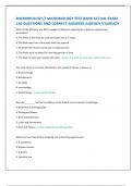 MICROBIOLOGY// MICROBIOLOGY TEST BANK ACTUAL EXAM 130 QUESTIONS AND CORRECT ANSWERS ALREADY//ALREADY