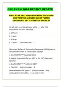 QSP EXAM 2024 RECENT UPDATE  FINAL EXAM TEST COMPREHENSIVE QUESTIONS AND VERIFIED ANSWERS [MOST TESTED QUESTIONS] GET IT CORRECT GRADE A+,,,Alpha