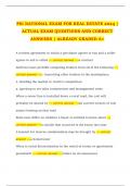  PSI NATIONAL EXAM FOR REAL ESTATE 2024 | ACTUAL EXAM QUESTIONS AND CORRECT ANSWERS | ALREADY GRADED A+