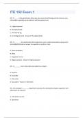 ITE 152 Exam 1 Questions And Answers Rated A+