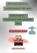 PYC4807 Assignment 2 2024 Questions and Answers
