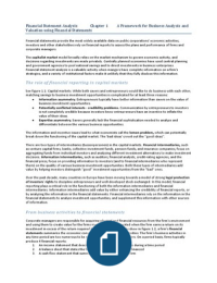 Financial Statement Analysis Chapter 1 t / m 10