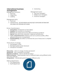 IBM 1st year 1st exam/re-exam concepts