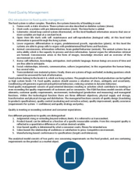 samenvatting food quality management