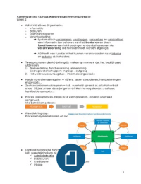 Samenvatting Administratieve Organisatie