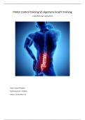 CAT - Motor control training VS algemene kracht training  bij a-specifieke lage rug klachten