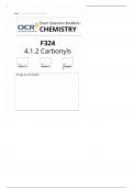 OCR Exam Question Chemistry F324 4.1.2