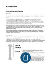 Traumatologie (belangrijke begrippen/onderwerpen)