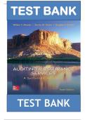 Test Bank for Auditing & Assurance Services: A Systematic Approach: A Systematic Approach 10th Edition by William Messier Jr , Steven Glover , Douglas Prawitt  All Chapters ISBN: 9780077732509|| Complete Guide A+