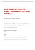 APEA 3P EXAM WITH 2024-2025  CORRECT ANSWERS AND QUESTIONS  GRADED A+