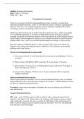 Lecture notes BI505 Infection And Immunity on Transplantion 