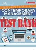 Essentials Of Contemporary Management 7th Canadia Edition by Jones, Jennifer, and Jane TEST BANK