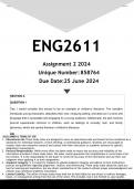 ENG2611 Assignment 2 (ANSWERS) 2024 - DISTINCTION GUARANTEED