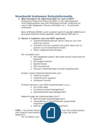 Korte Samenvatting/Uitwerking Oefententamen 